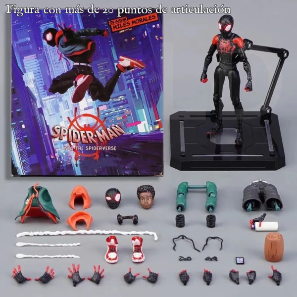 Figura Miles Morales – Sentinel Bootleg Escala 1/12 Articulada