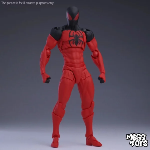 Mess Toys Araña Escarlata – Figura de Acción 1/12