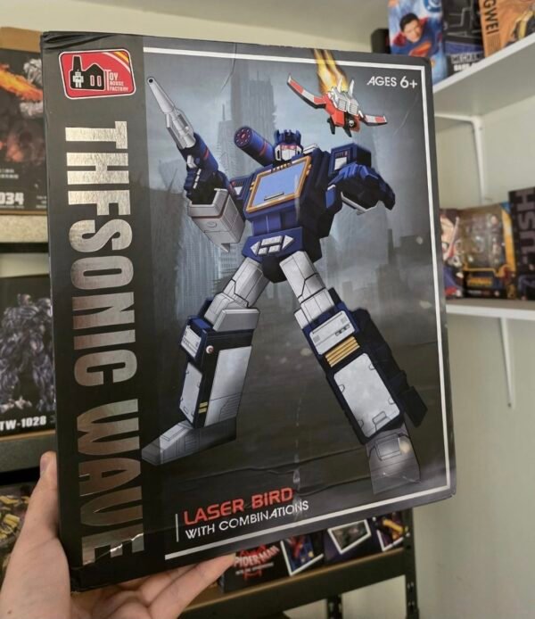 Figura Transformers Soundwave G1 con Laserbeak Combinable