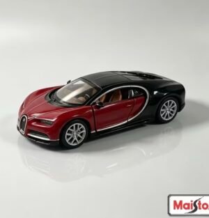 Bugatti Chiron Rojo y Negro Maisto Special Edition 1:64