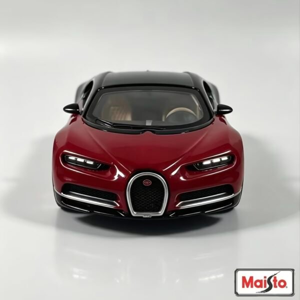 2026/09/855434-scaled.jpg Bugatti Chiron Rojo y Negro Maisto Special Edition 1:64