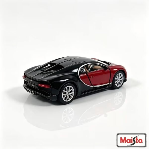 2026/09/855436-scaled.jpg Bugatti Chiron Rojo y Negro Maisto Special Edition 1:64