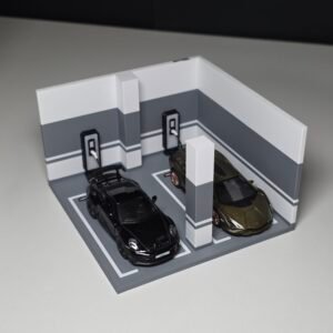 Diorama Gasolinera Hot Wheels Escala 1:64 – Apilable