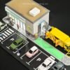 🏪 Diorama Minimarket con Estacionamiento | Escala Hot Wheels 1:64